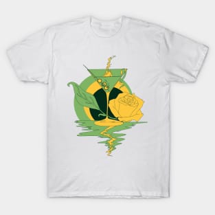 Forrest Green Martini and Rose T-Shirt